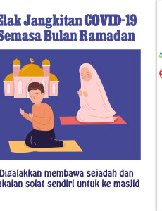 Elakkan Jangkitan COVID-19 Semasa Bulan Ramadan - Bawa Sejadah Ke Masjid